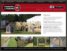 Tablet Screenshot of coventryfencing.com